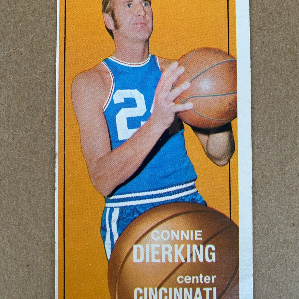 Topps Basketball Card - Blue Jersey with Orange Border
